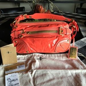 Car Shoe Butter Soft Patent Leather Bag w/handle